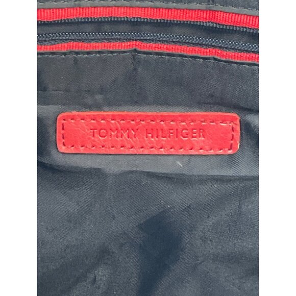 Tommy Hilfiger Women's Grey Signature Print Shoulder Tote Sz L - Picture 8 of 11